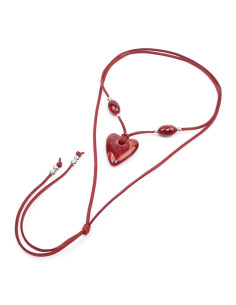 Collar de Gamuza Marbled Heart