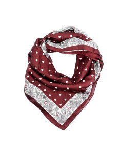 Pañuelo Paisley Dots Brick (70x70)