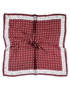Pañuelo Paisley Dots Brick (70x70)