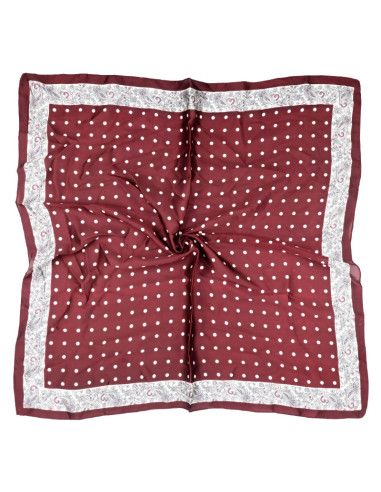 Pañuelo Paisley Dots Brick (70x70)