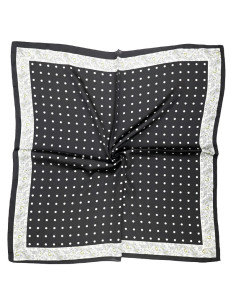 Pañuelo Paisley Dots Black (70x70)