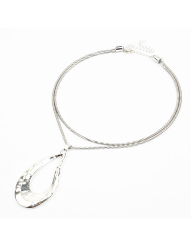 Collar Doble Plateado | Infinita Moda