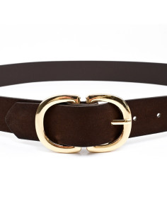 Cinturón  de PU Double Buckle