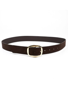 Cinturón  de PU Golden Buckle