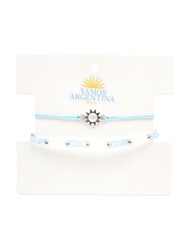 Set de Pulseras de Hilo Mundial