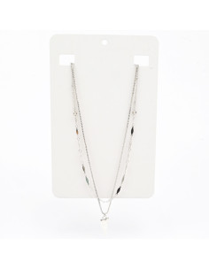 Collar Doble de Cadenas y Dije
