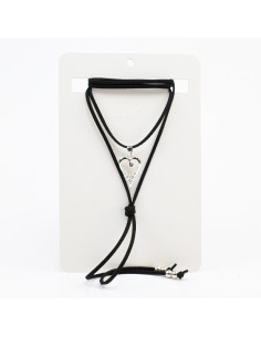 Collar de Gamuza y Dije de Fundición