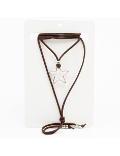 Collar de Gamuza y Dije Estrella | Infinita Moda