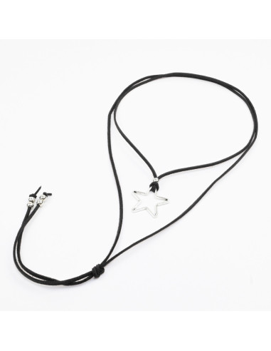Collar de Gamuza y Dije Estrella | Infinita Moda