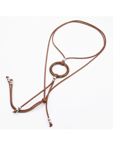 Collar de Gamuza Acrylic Marble