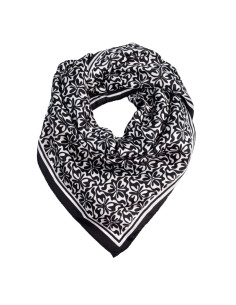 Pañuelo Psy Flowers Black (70x70)