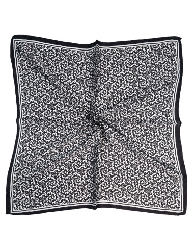 Pañuelo Psy Flowers Black (70x70)