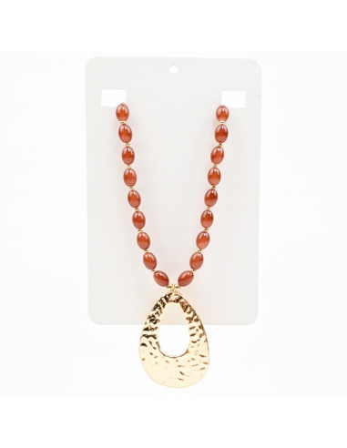 Collar Enhebrado Organic Gold
