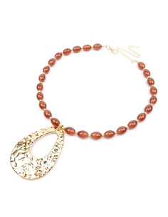 Collar Enhebrado Organic Gold
