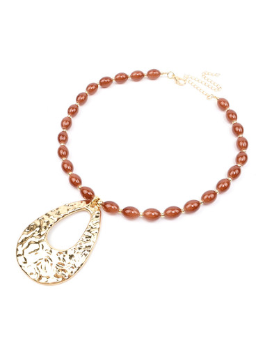 Collar Enhebrado Organic Gold
