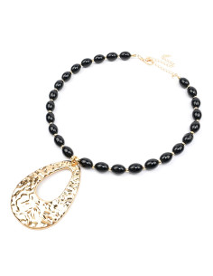 Collar Enhebrado Organic Gold