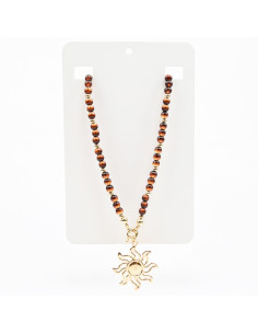 Collar  Enhebrado Sun Gold