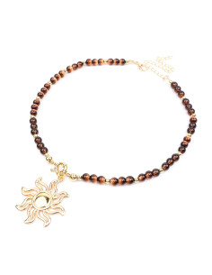 Collar  Enhebrado Sun Gold