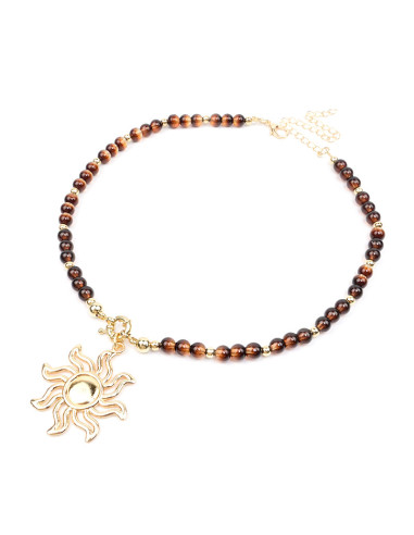 Collar  Enhebrado Sun Gold