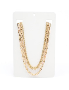 Set de 3 Collares Dorados