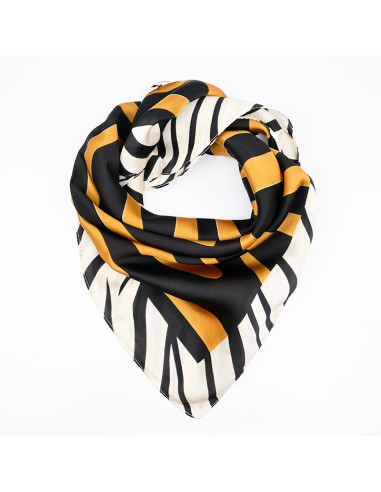 Pañuelo Print Zebra Brown (70x70)
