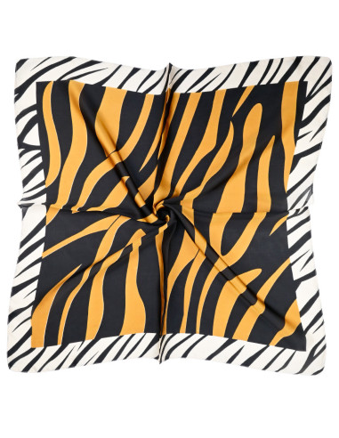 Pañuelo Print Zebra Brown (70x70)