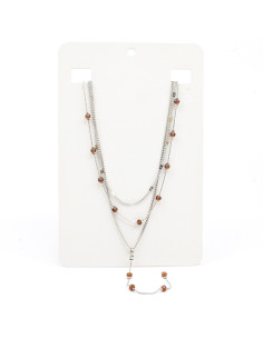 Collar Triple de Cadenas Intervenidos