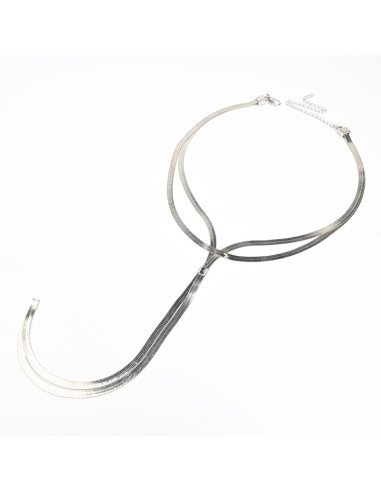Collar Corbatero Dorado | Infinita Moda