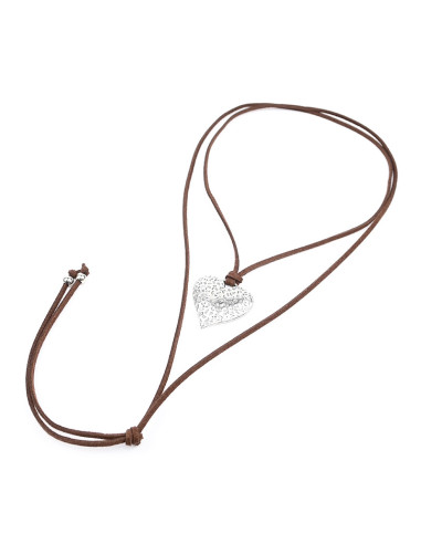 Collar de Gamuza y Dije | Infinita Moda