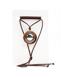 Collar de Gamuza y Acrílico