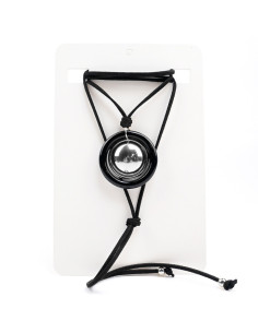 Collar de Gamuza y Acrílico