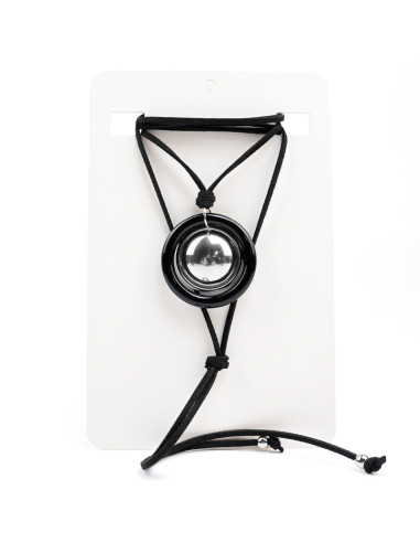 Collar de Gamuza y Acrílico