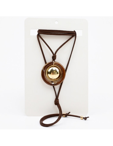 Collar de Gamuza y Acrílico | Infinita Moda