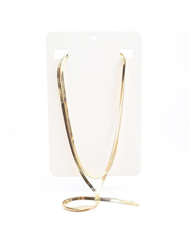 Collar Corbatero Dorado | Infinita Moda