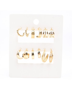 Aros Set x6 Ivy Dorado (J6525)