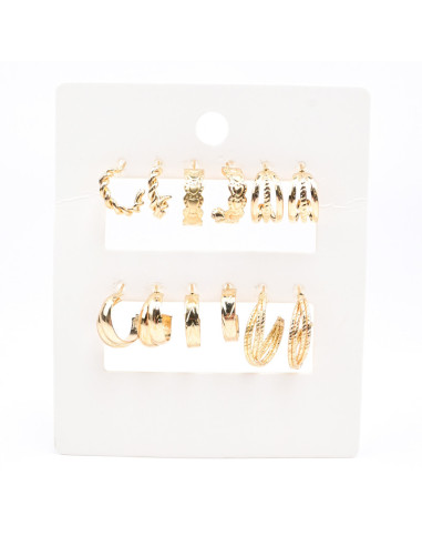 Aros Set x6 Ivy Dorado (J6525)