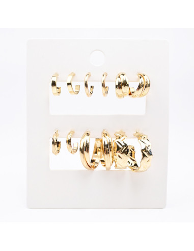 Aros Set x6 Dorado (I7571)