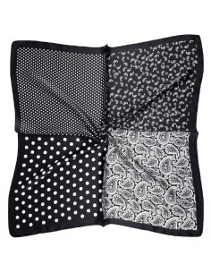 Pañuelo Paisley Black (70x70)