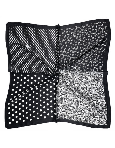 Pañuelo Paisley Black (70x70)