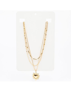 Collar Triple Dorado | Infinita Moda