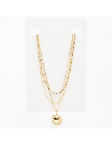 Collar Triple Dorado | Infinita Moda