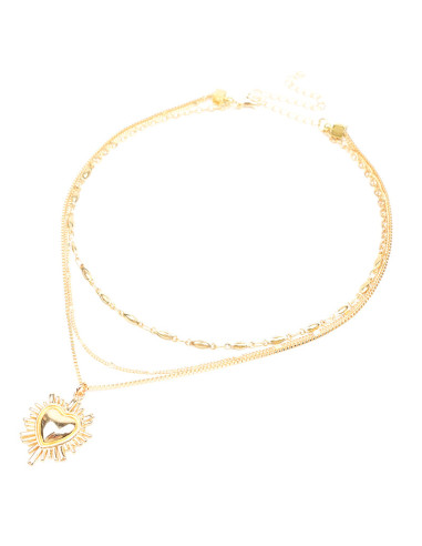 Collar Triple Dorado | Infinita Moda