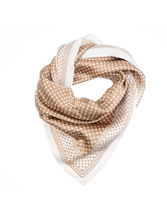 Pañuelo Double Dots Cinnamon(70x70)