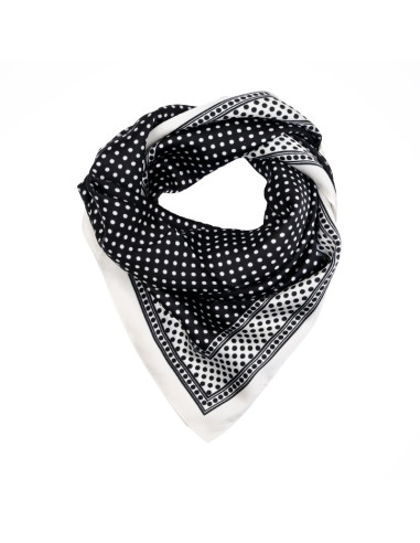 Pañuelo Double Dots Black(70x70)