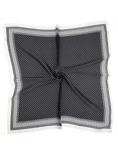 Pañuelo Double Dots Black(70x70)