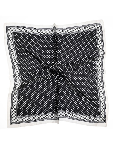 Pañuelo Double Dots Black(70x70)