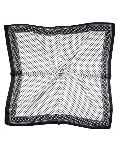 Pañuelo Double Dots White (70x70)