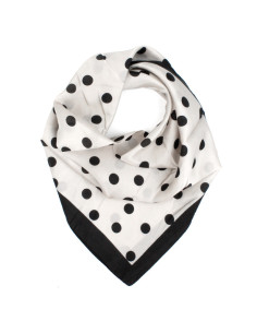 Pañuelo Polka Dots Sand White (70x70)