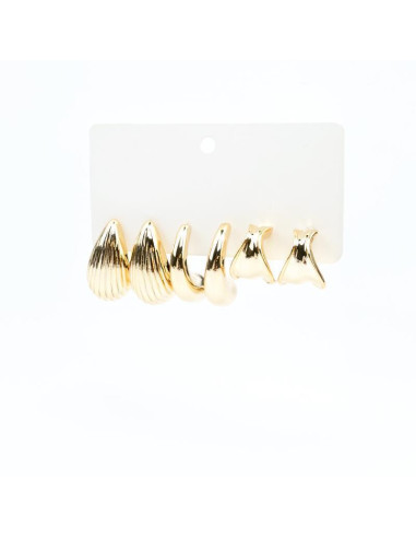 Aro set x 6 Chunky Gold