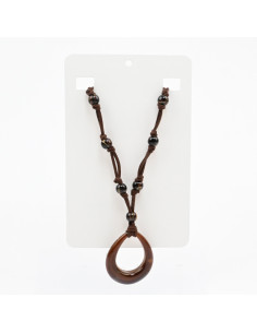 Collar de Gamuza y Acrílico